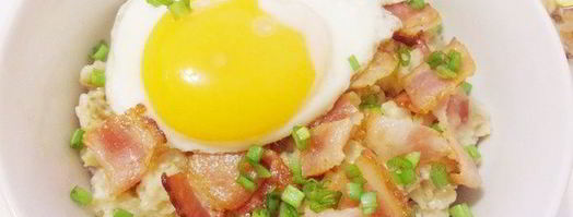 пикантная овсянка c беконом и сыром. Шаг 14