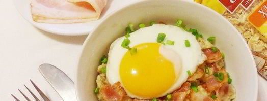 пикантная овсянка c беконом и сыром. Шаг 16