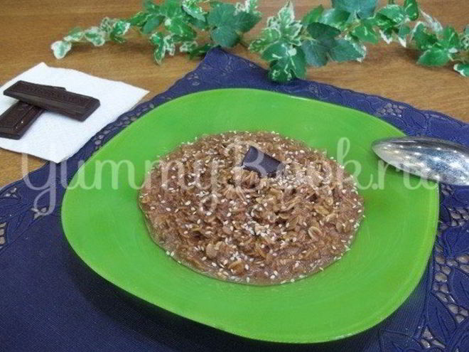 Рецепт шоколадной овсяной каши