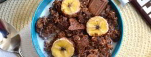 шоколадная овсянка с бананом. Шаг 9