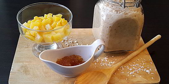 Тропическая овсянка в банке