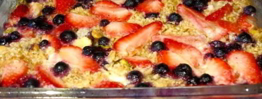 запеченная овсянка с ягодами. Шаг 9