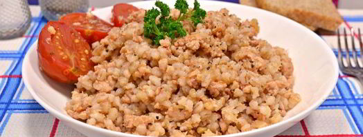 каша перловая с куриным фаршем. Шаг 6