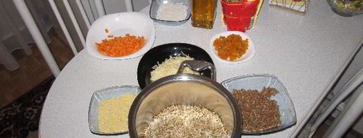 каша с курицей и курагой. Шаг 4