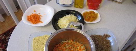 каша с курицей и курагой. Шаг 5