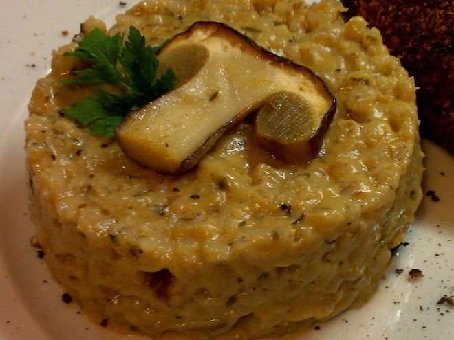 Рецепт перловой каши с белыми грибами