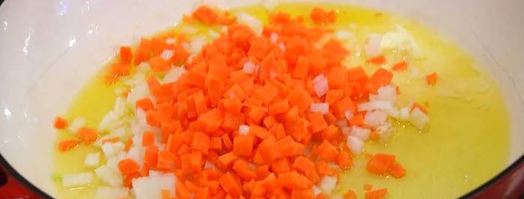 перловая каша с фасолью, тыквой и беконом. Шаг 7