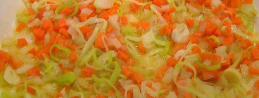 перловая каша с фасолью, тыквой и беконом. Шаг 8