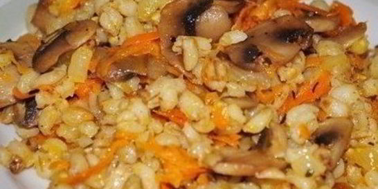 Перловая каша с грибами