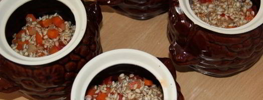 перловая каша с курицей и овощами. Шаг 11