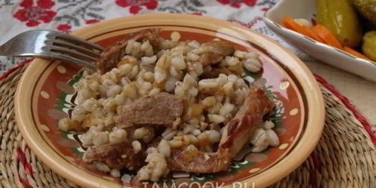 Перловая каша с мясом