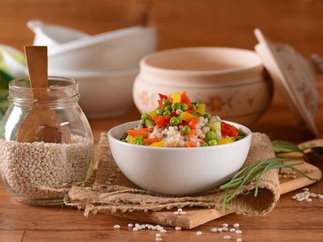 Рецепт перловой каши с овощами