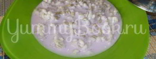 перловая каша с семечками и йогуртом. Шаг 10