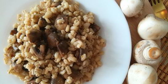 Перловая каша с шампиньонами