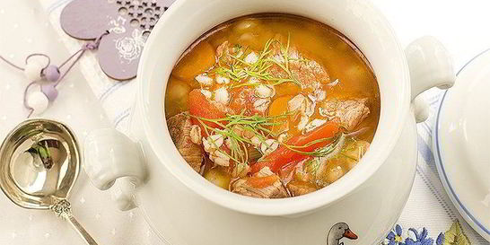 Перловка с говядиной