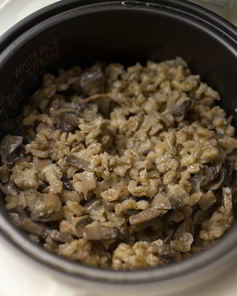 Перловка с грибами в мультиварке