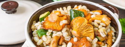 перловка с лисичками и овощами. Шаг 14