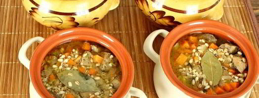 перловка с мясом в горшочке в духовке. Шаг 12