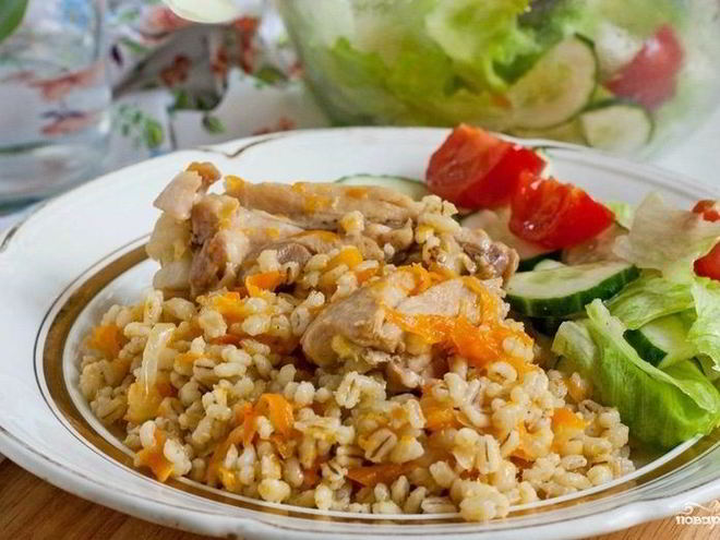 Рецепт перловки с мясом в мультиварке