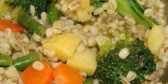 Перловка с овощами