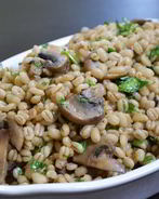 Перловка с шампиньонами