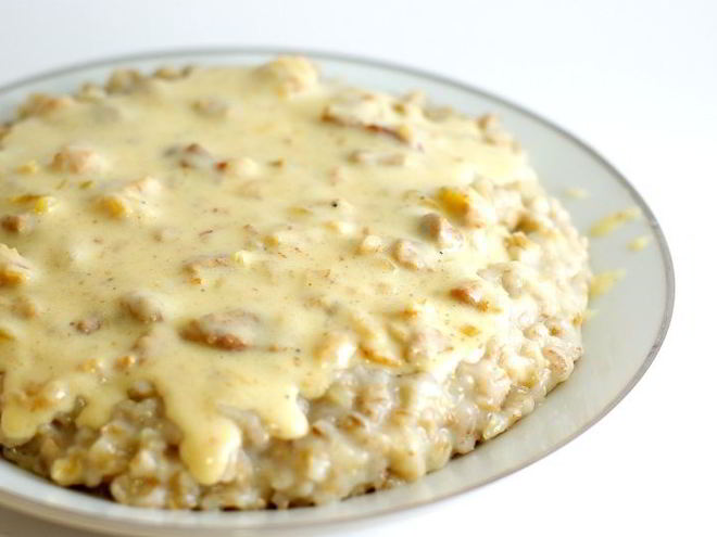 Рецепт перловки с соусом