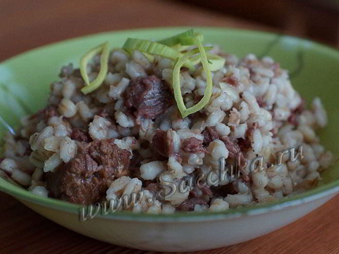 Рецепт перловки с тушенкой в мультиварке steba