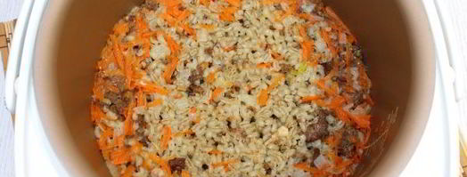 перловка с тушенкой в мультиварке. Шаг 10