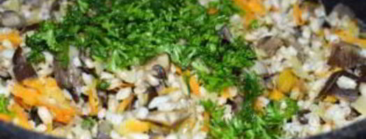 перловка с вешенками. Шаг 4