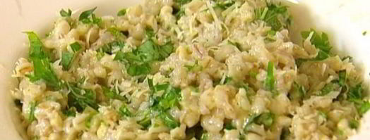 перловка с зеленью и сыром. Шаг 7