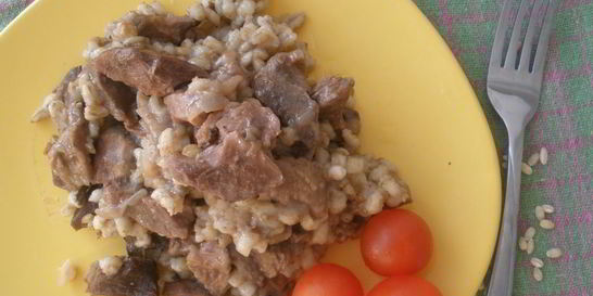 Перловка со свининой в духовке
