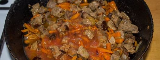 перловка в духовке в горшочке с мясом говядины. Шаг 11