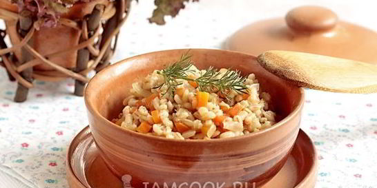 Постная перловая каша