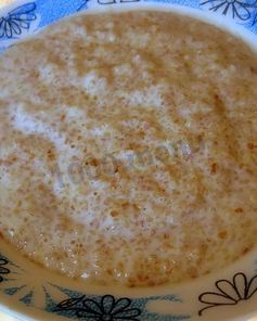 Пшеничная каша на воде со сливочным маслом в мультиварке