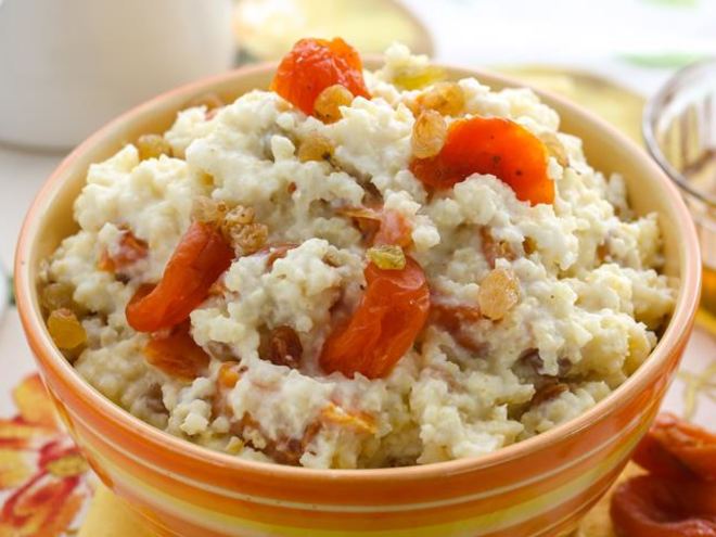 Рецепт каши пшенной с курагой
