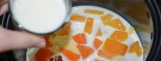 молочная пшенная каша с тыквой. Шаг 5