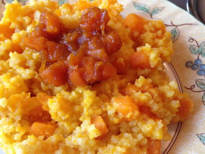 Рецепт простой пшенной каши с тыквой