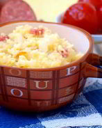 Пшеная каша с квашеной капустой