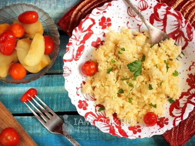 Рецепт пшенной каши на воде в мультиварке