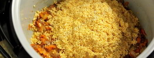пшенная каша с фаршем и тыквой в мультиварке. Шаг 6