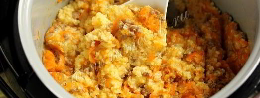 пшенная каша с фаршем и тыквой в мультиварке. Шаг 8