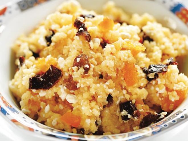 Рецепт пшенной каши с изюмом и творогом