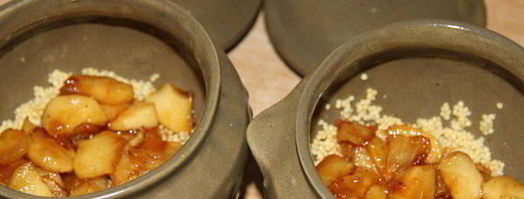 пшенная каша с карамельными яблоками. Шаг 6