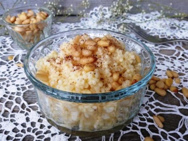 Рецепт пшенной каши с корицей и кедровыми орешками