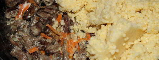 пшенная каша с куриными сердечками. Шаг 9