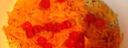 пшенная каша с тыквой, корицей и вишней. Шаг 5