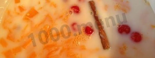 пшенная каша с тыквой, корицей и вишней. Шаг 6