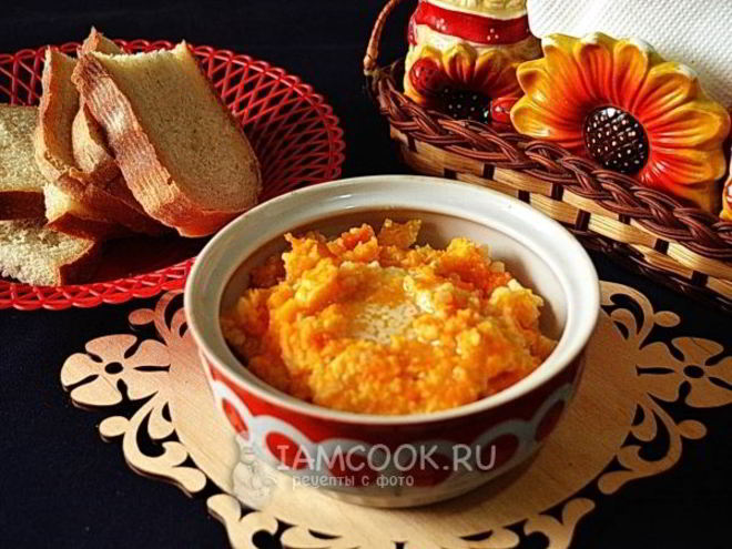 Рецепт пшенной каши с тыквой в духовке