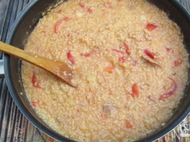 Рецепт пшенной каши со свининой