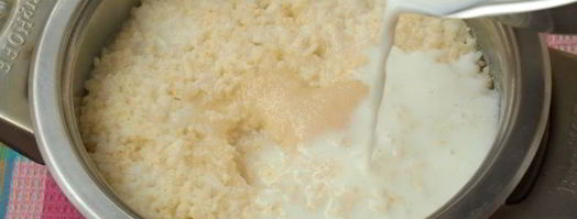 рисово-пшенная каша на молоке. Шаг 4
